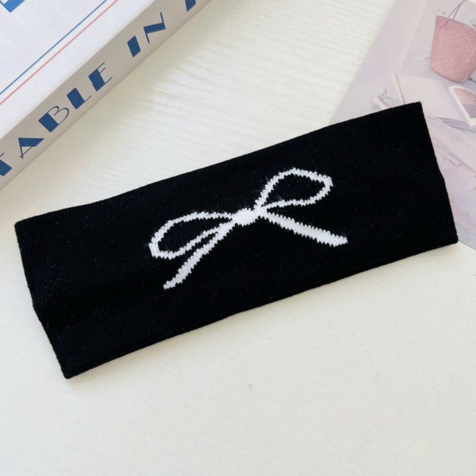 Stylish Headband Wide Knit Bow - огляд і ціна Running Gear Headband