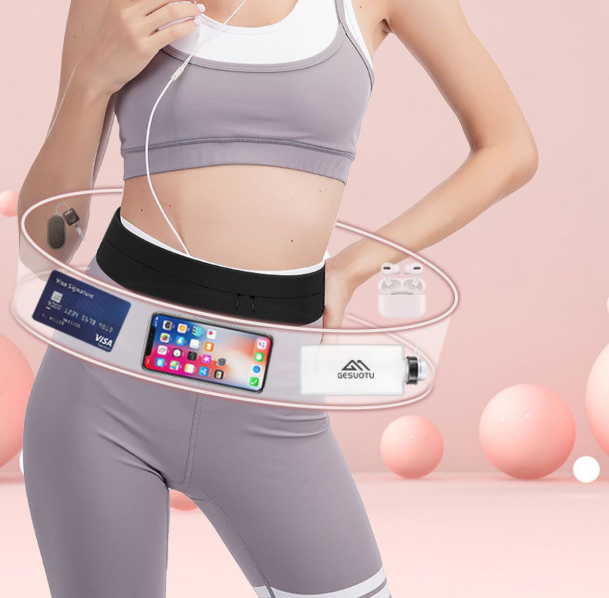 Running Belt Waist Bag with Wa - огляд і ціна Running Gear For Beginners