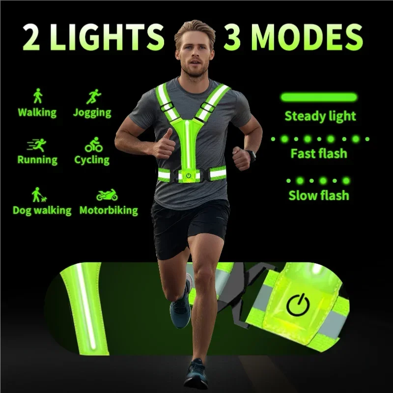 LED Reflective Vest Running Ge - огляд і ціна Running Gear Lights