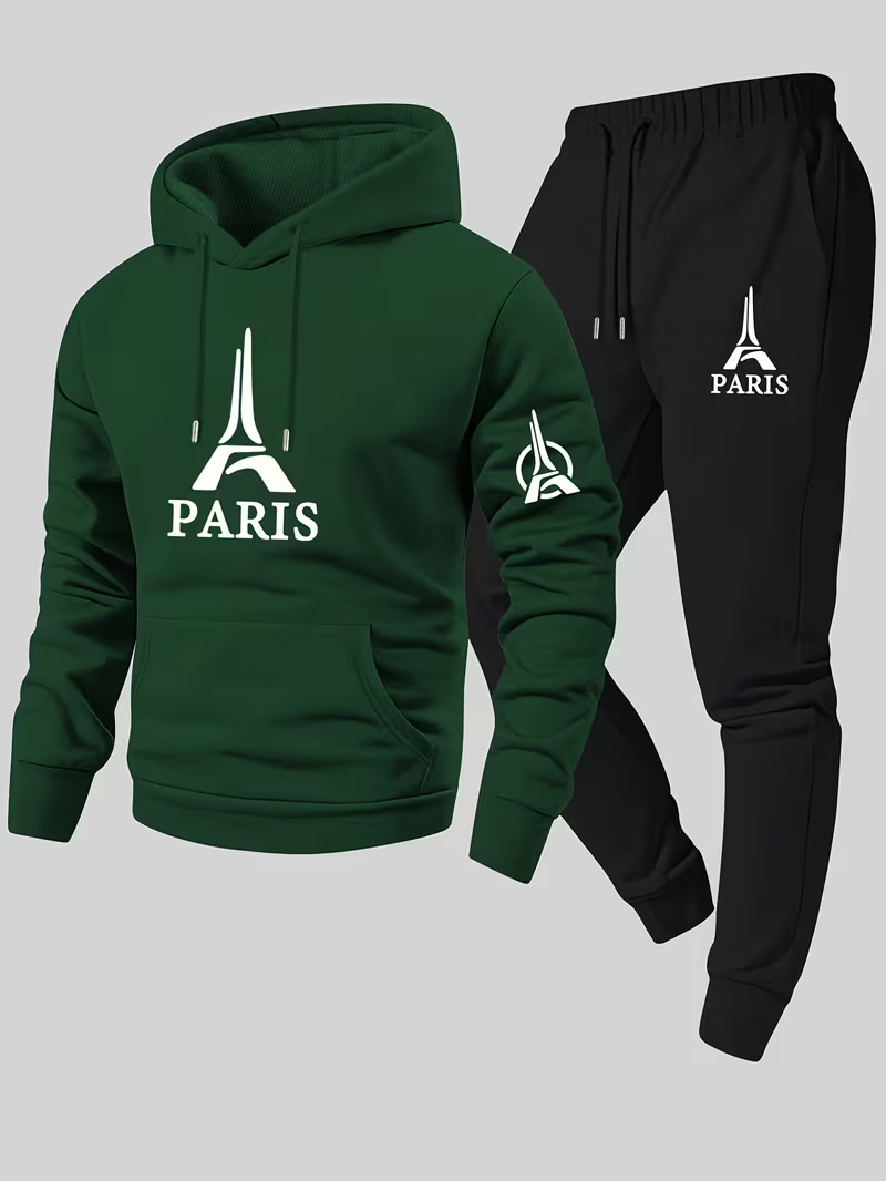 Paris Men's Urban Casual Two-P - огляд і ціна Running Gear Winter Men
