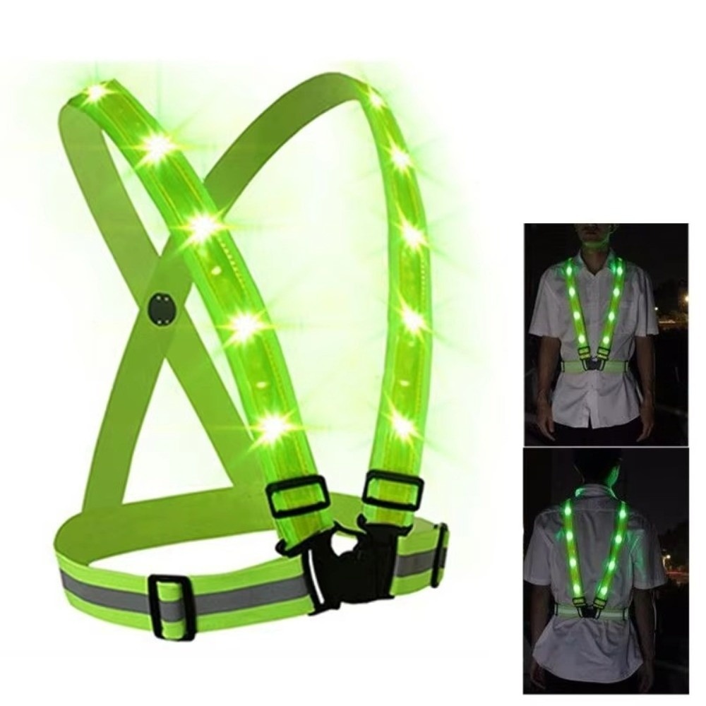 New Polyester LED Safety Vest  - огляд і ціна Running Gear Reflective