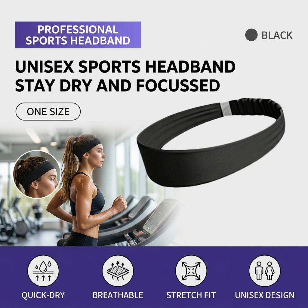 Breathable Sports Headband Moi - огляд і ціна Running Gear Headband