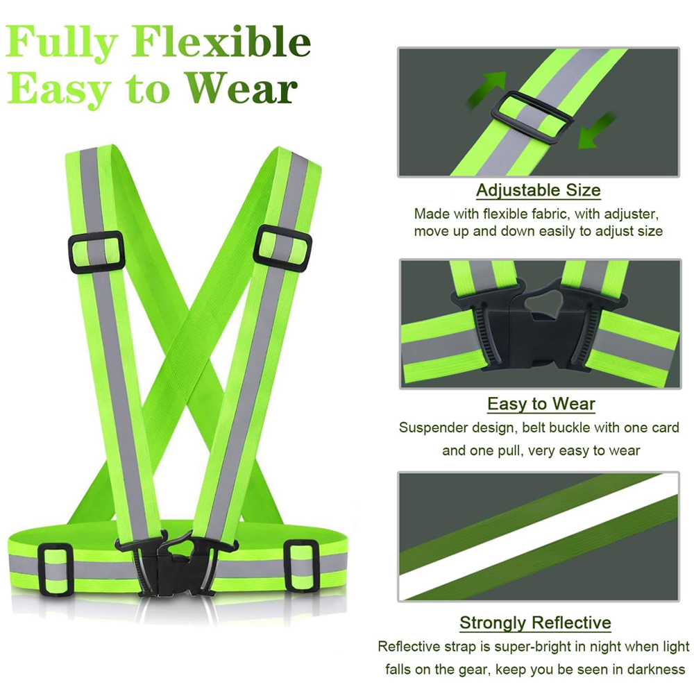 1Pcs Night Running Vest High V - огляд і ціна Running Gear Reflective