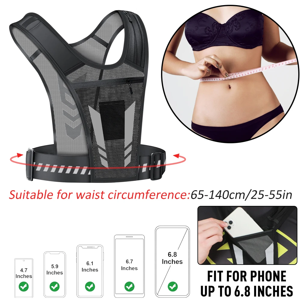 OSSOHH 1Pcs Running Vest, Ultr - огляд і ціна Running Gear Reflective