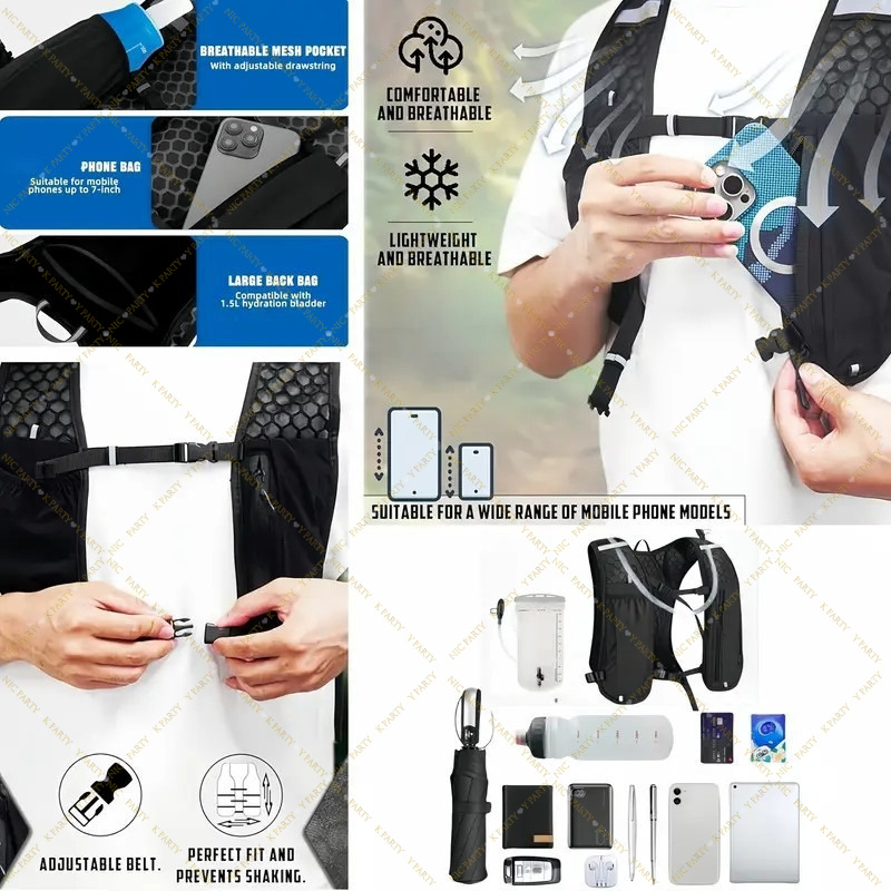 Marathon Trail Running Vest Li - огляд і ціна Running Gear Reflective